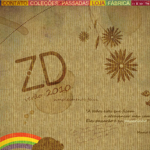 ZD Jeans web-site Coleção 2009